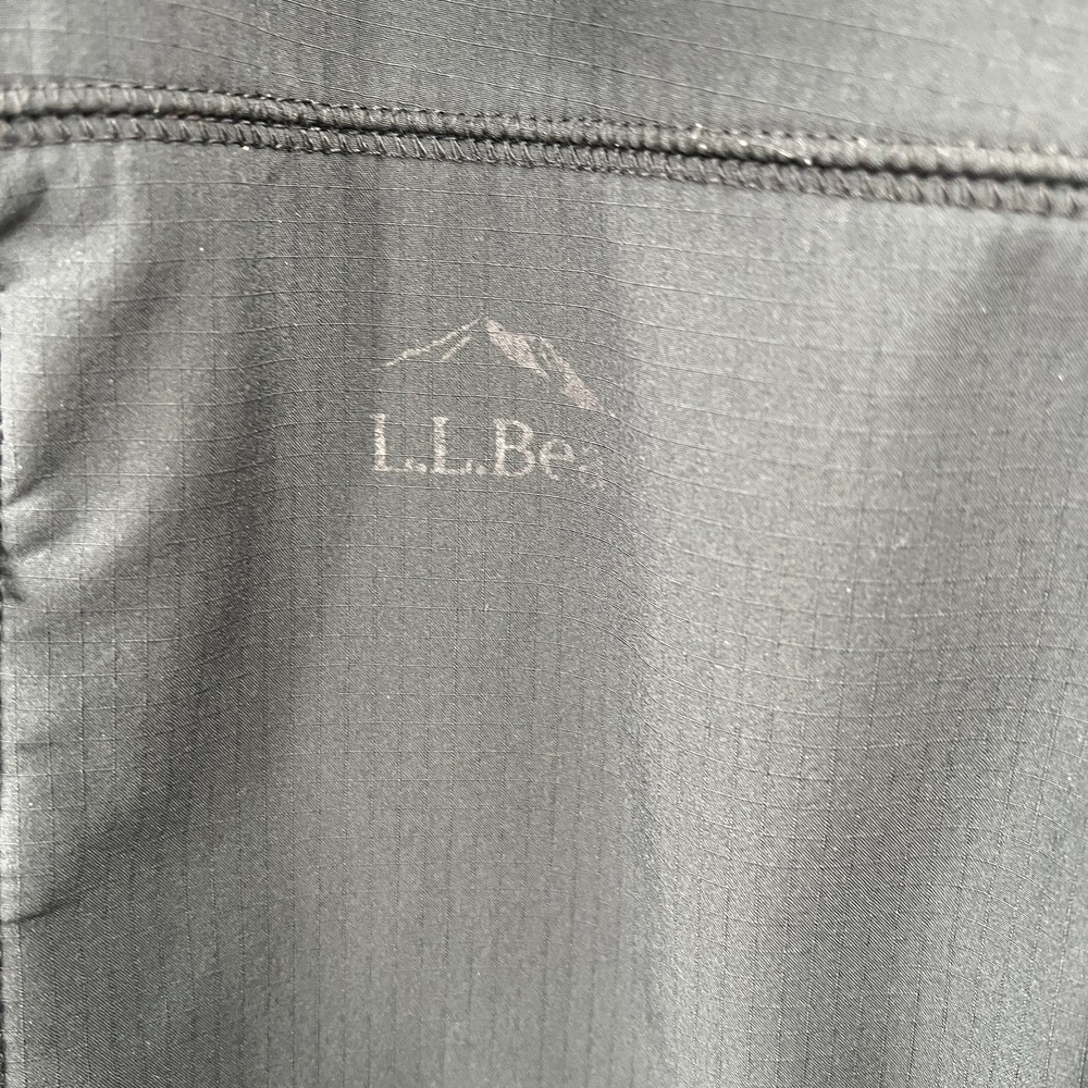 L.L. Bean softshell full zip front lightweight jacket black gray‎ XL Tall XLT - Picture 3 of 11